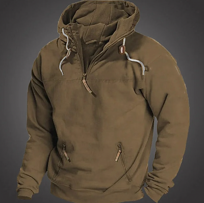 Herren Hoodie Warm Bequem mit Taschen - IdealeKleiden