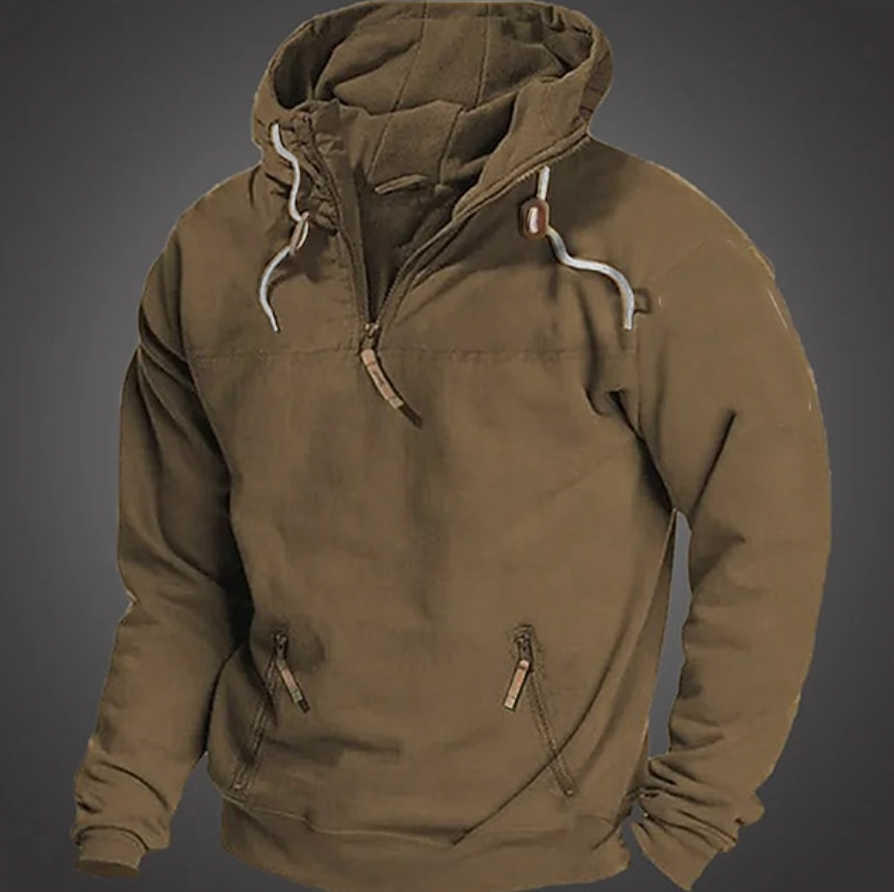 Herren Hoodie Sportlich Mit Kordelzugkapuze
