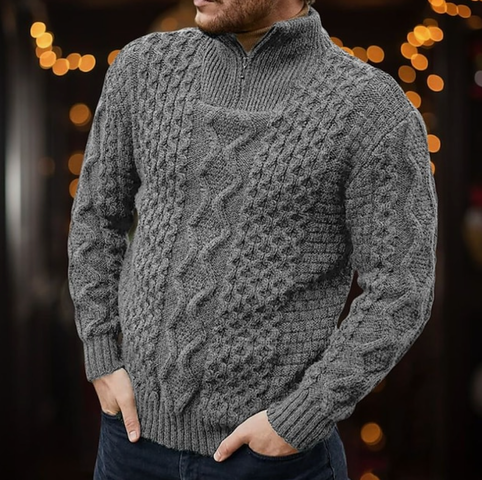 Bequemer Strickpullover für Herren
