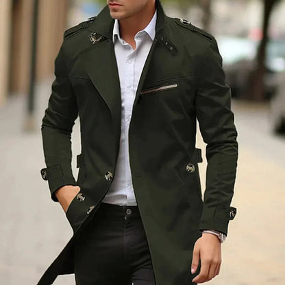 Stilvoller Herren-Trenchcoat Frühjahr Modern