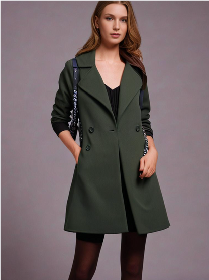 Elegante Wollmäntel Damen Warm - IdealeKleiden