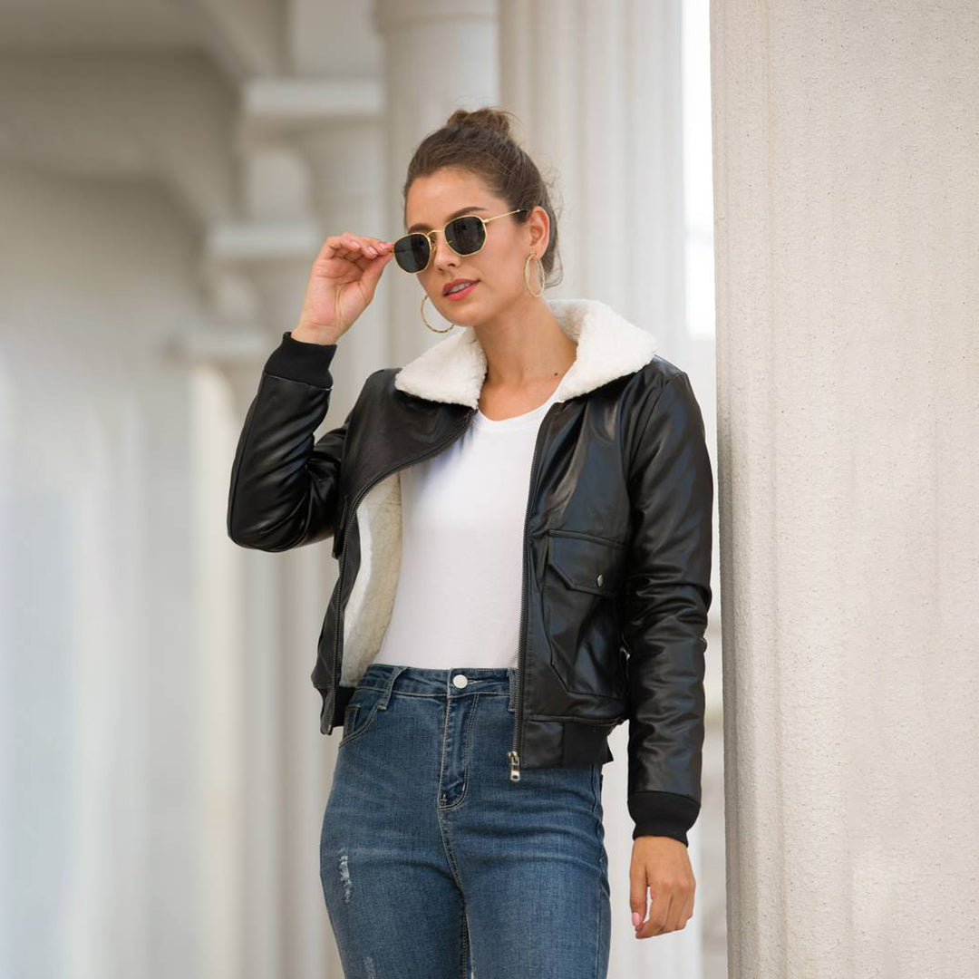 Modische Damenwinterjacke Stylisch & Warm - IdealeKleiden