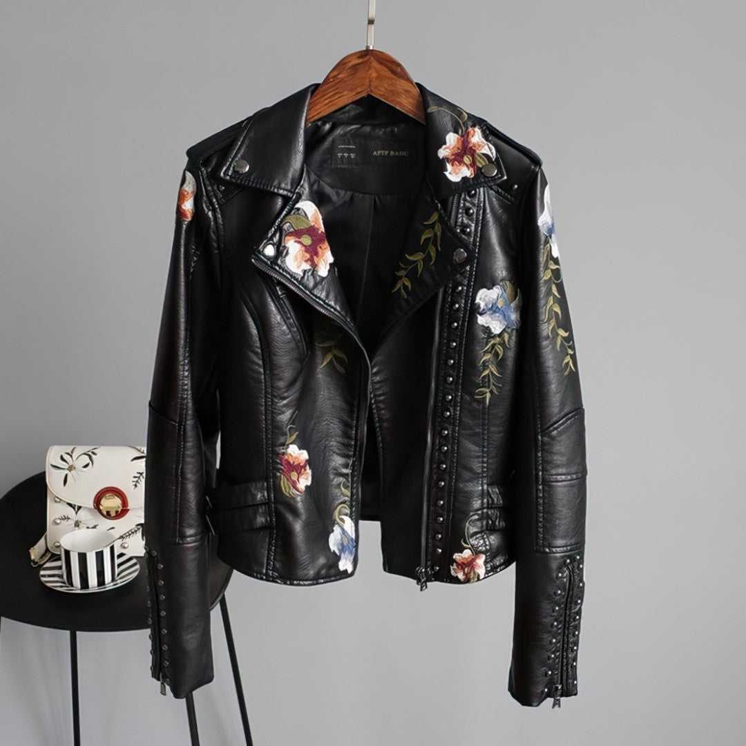 Vegane Lederjacke Damen Trendy Style - IdealeKleiden