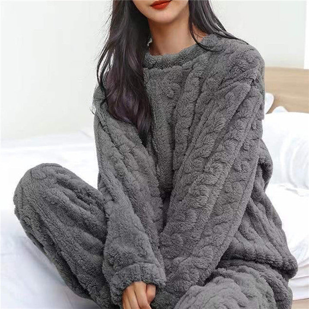 Rosa Pyjama Set Damen Bequem - IdealeKleiden