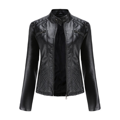 Modische Damenjacke Schulterpolster Design - IdealeKleiden