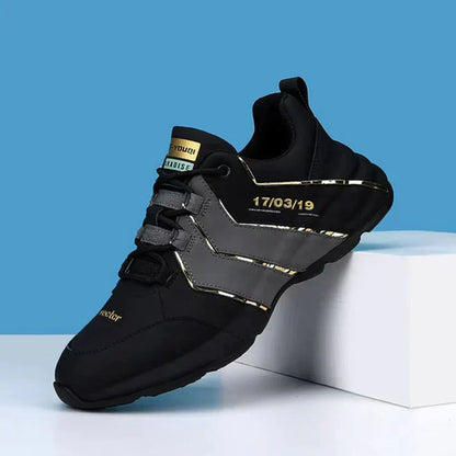 Herren Sportschuhe Schwarz Weiß Premium Qualität - IdealeKleiden