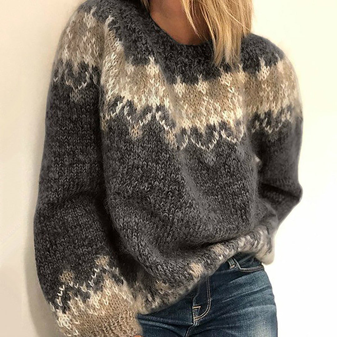 Stylischer Vintage Pullover Warm und Elegант - IdealeKleiden