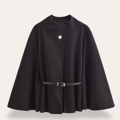 Elegantes Wollcape Frauen Mantel Stilvoll