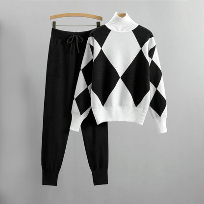 Kuschelige Sweathose und Pullover Set Damen
