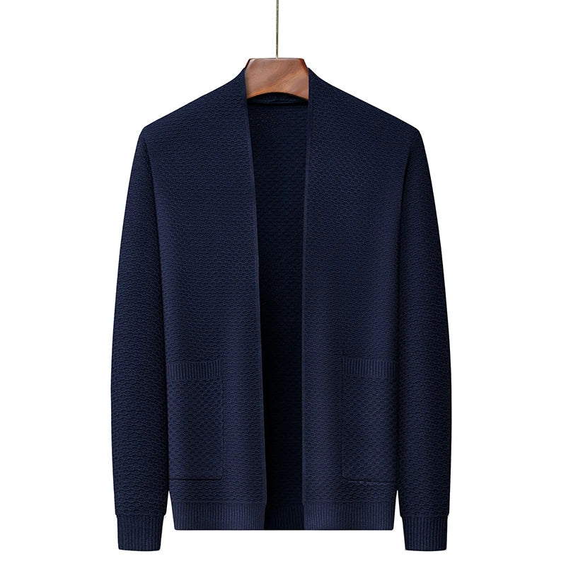 Herren Blazer Offen Strick Style