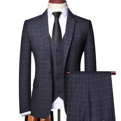 Herren Anzug 3-teilig Elegant Modern