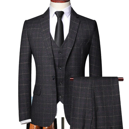 Herren Anzug 3-teilig Elegant Modern