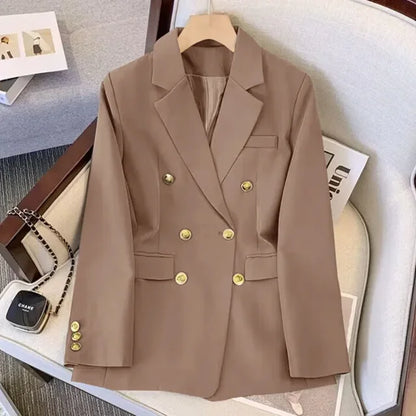 Elegante Weiße Jacke Gold Knöpfe