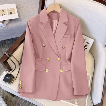 Elegante Weiße Jacke Gold Knöpfe