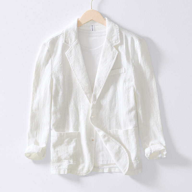 Leichter Leinenblazer Herren Einreiher Sommerjacke