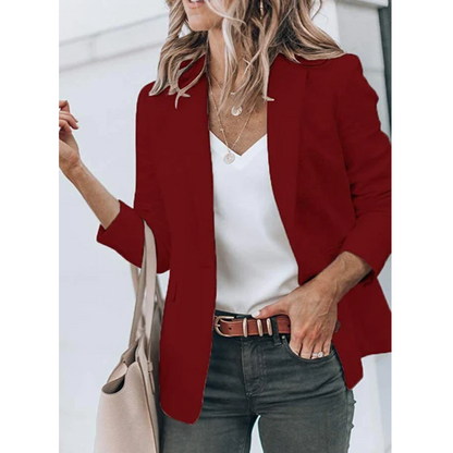 Damen Blazer Modern Offener Schnitt