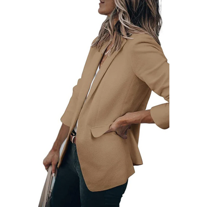 Damen Blazer Modern Offener Schnitt