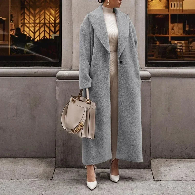 Langer Winter Trenchcoat Damen Warm