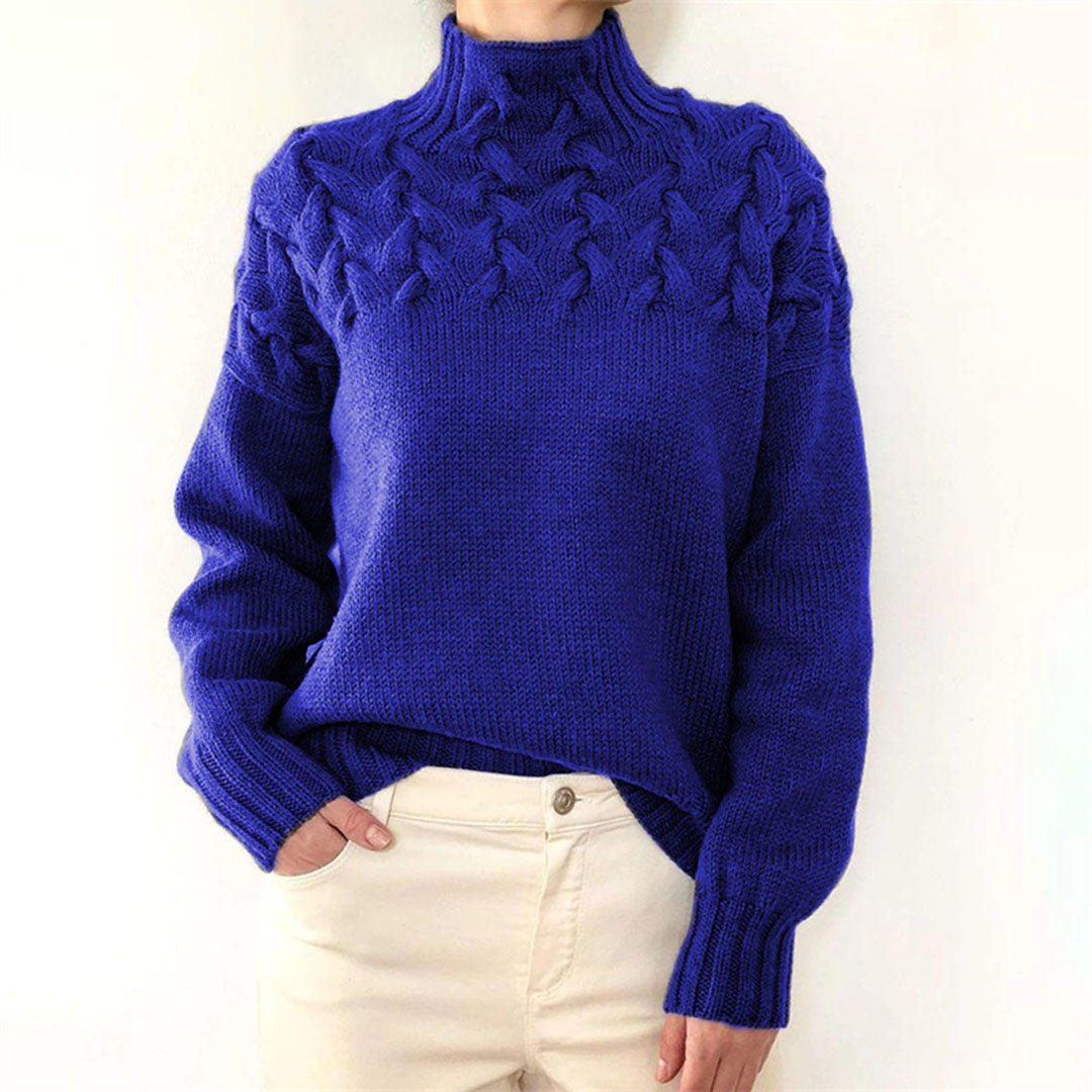 Stilvoller Pullover mit Rollkragen Design