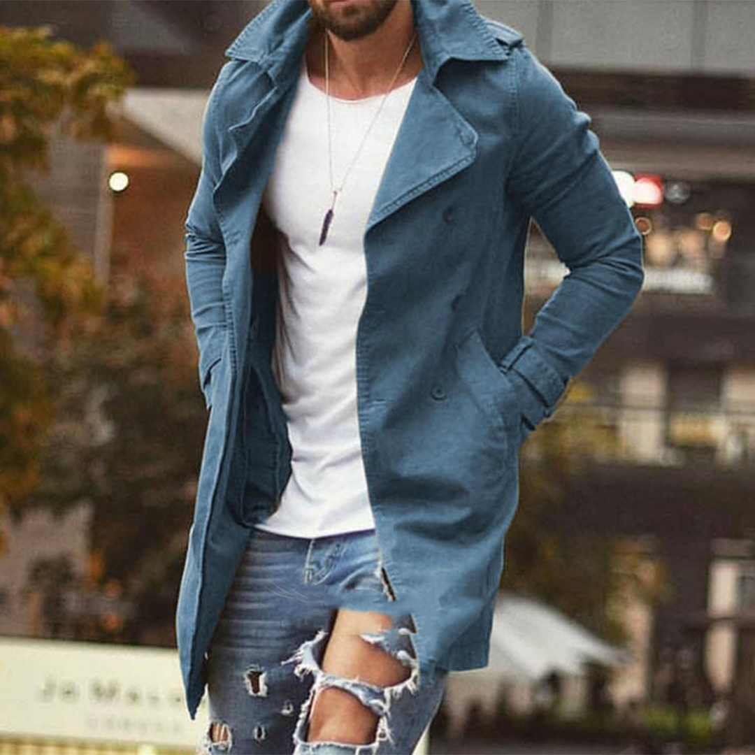 Herren Winterjacke Lang Elegant
