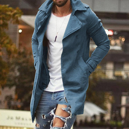 Herren Winterjacke Lang Elegant