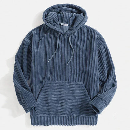 Kapuzenpullover Cord Rippen Optik - IdealeKleiden