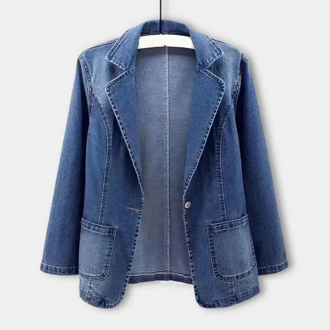 Stylischer Damenblazer Jeansoptik