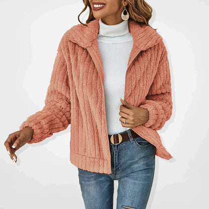 Weiche Winterjacke Strukturiertes Design
