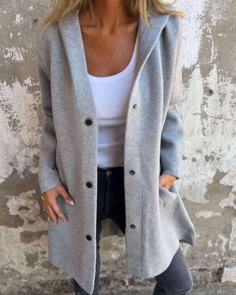 Bequeme Hoodiejacke Damen Casual - IdealeKleiden