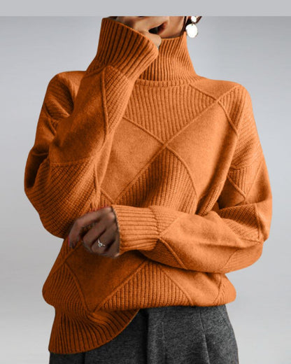 Eleganter Rollkragen Pullover Modern Style