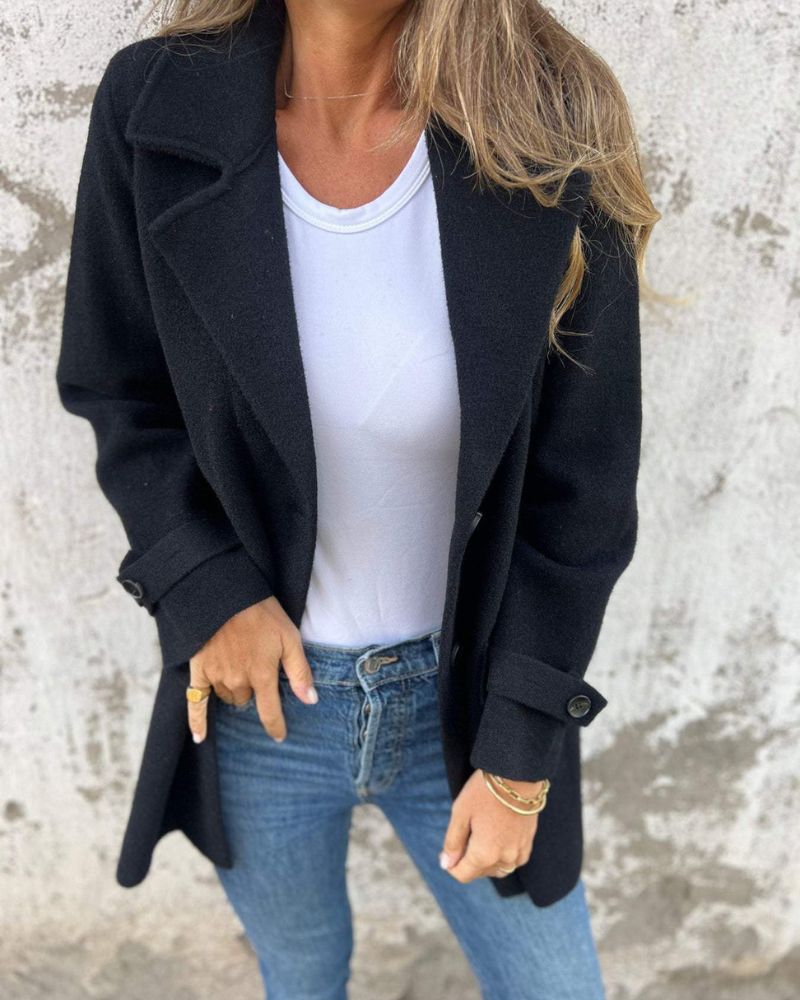 Stylisher Wollmantel Damen