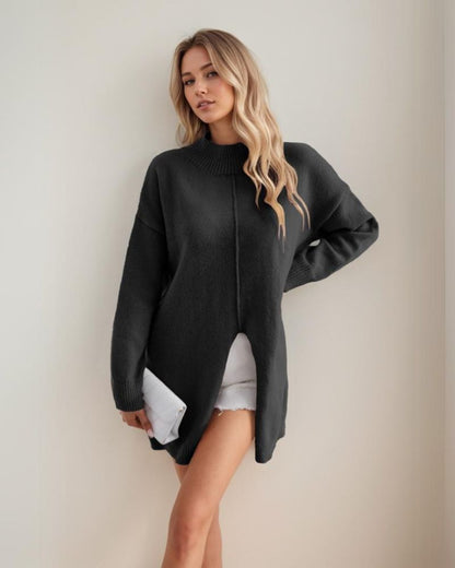Stylischer Longline Pullover Modern & Einfach