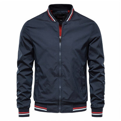 Slim Fit Herren Bomberjacke Reißverschluss
