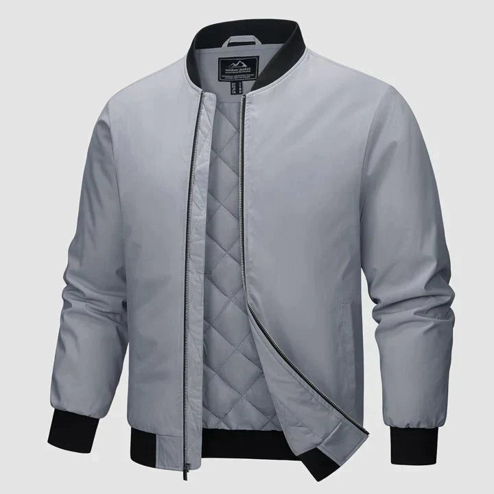 Winter-Bomberjacke Herren Reißverschluss Steppjacke