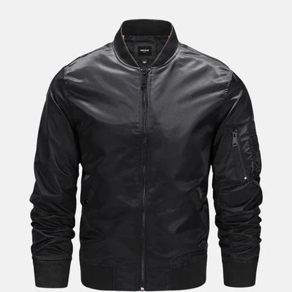 Herren Bomberjacke Winddicht Zip Up Herbst