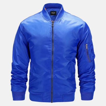 Herren Bomberjacke Winddicht Zip-Up Herbstjacke
