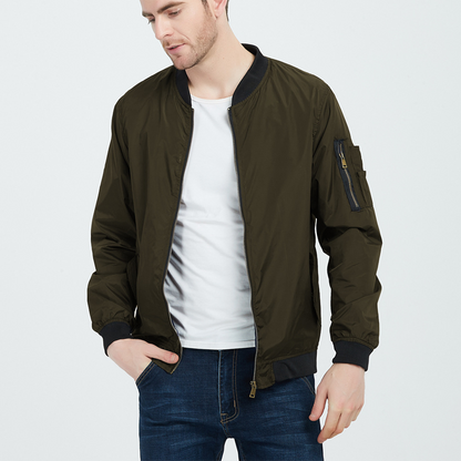 Herren Bomberjacke Lässig Vintage Style - IdealeKleiden