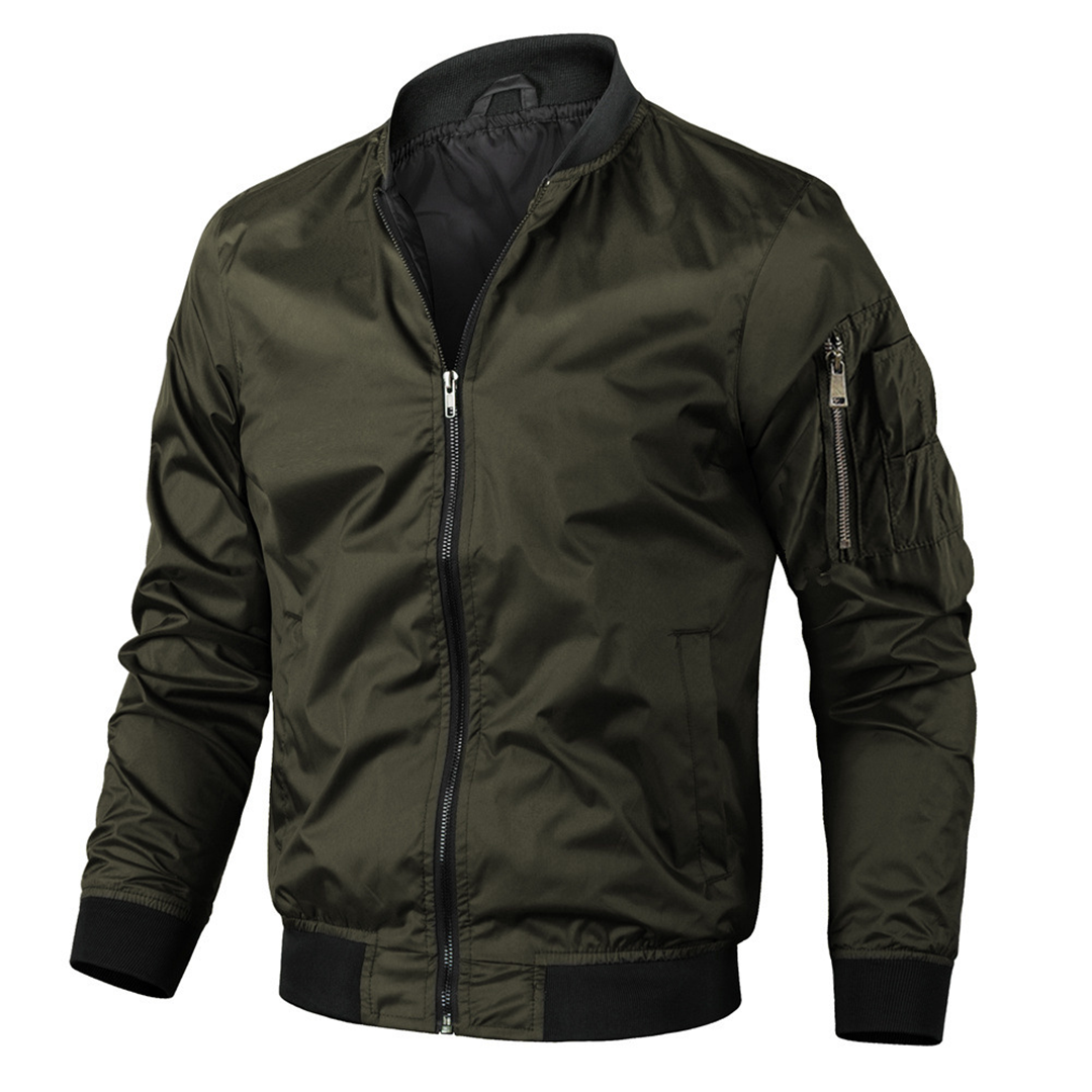 Herren Bomberjacke Lässig Vintage Style