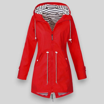 Damen Regenjacke Wasserdicht Elegant Style
