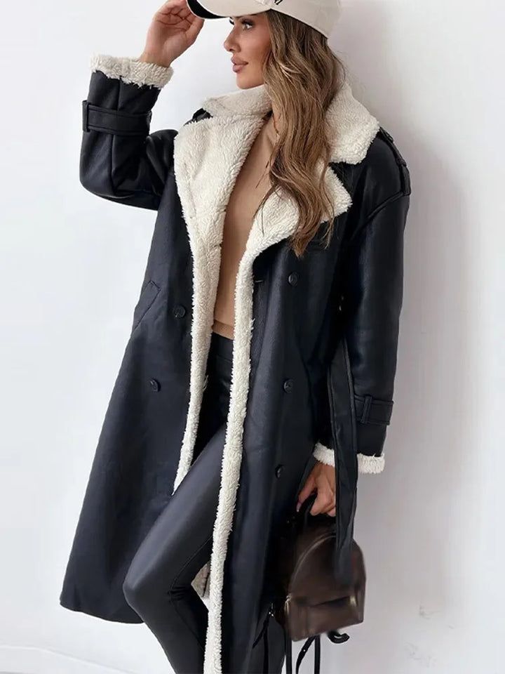 Stylische Damenjacke Lang - IdealeKleiden