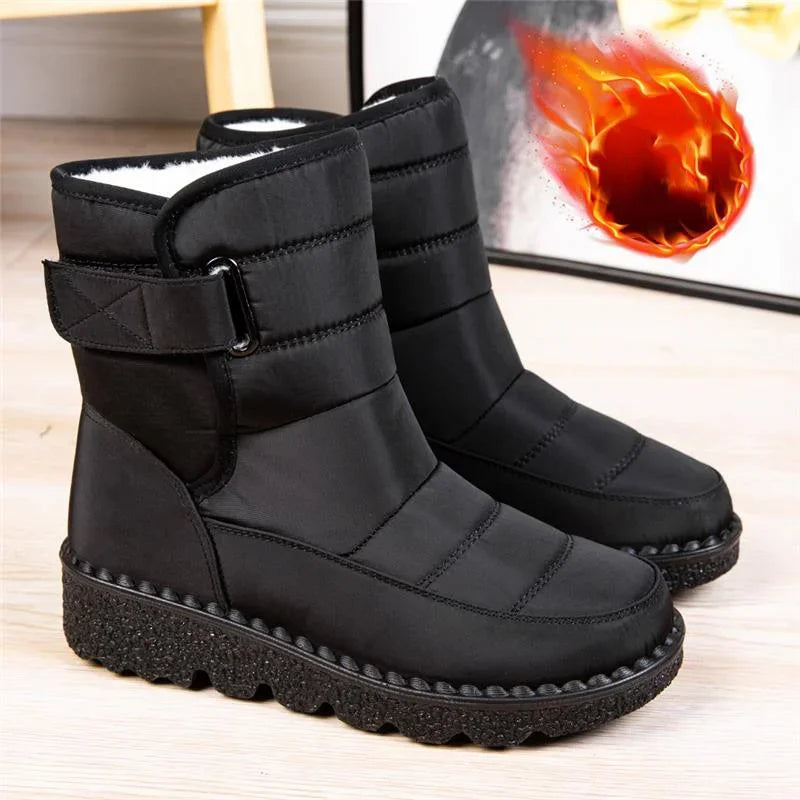 Damen Winterstiefel Wasserdicht Rutschfest Große Größen - IdealeKleiden