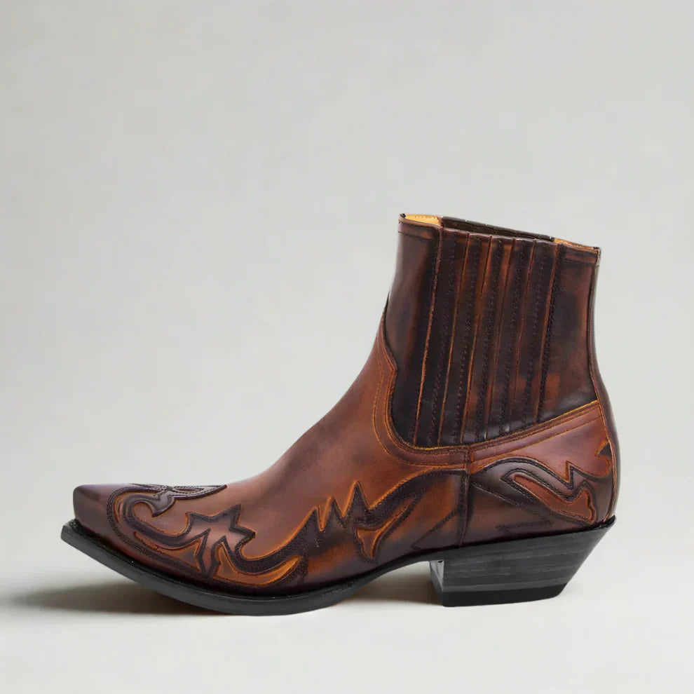 Herren Stiefel Western Leder Elegant