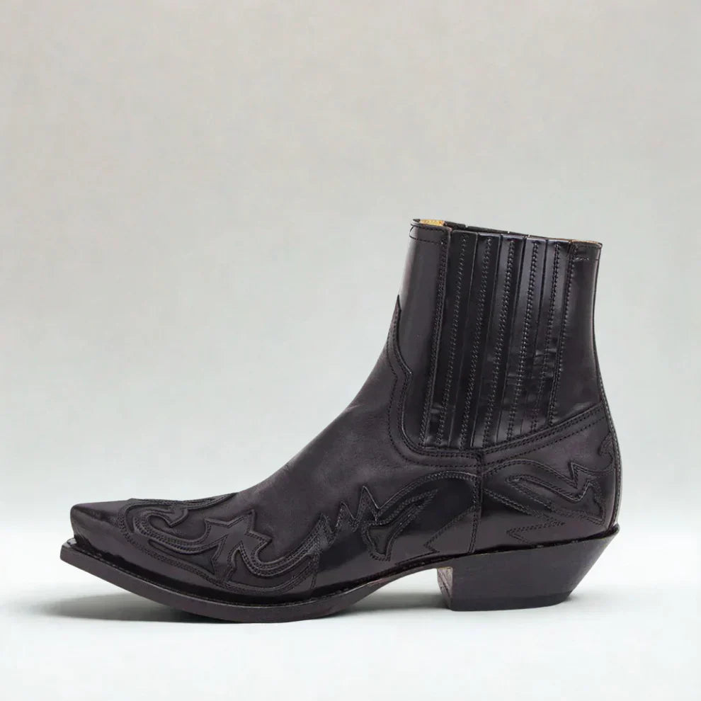Herren Stiefel Western Leder Elegant - IdealeKleiden