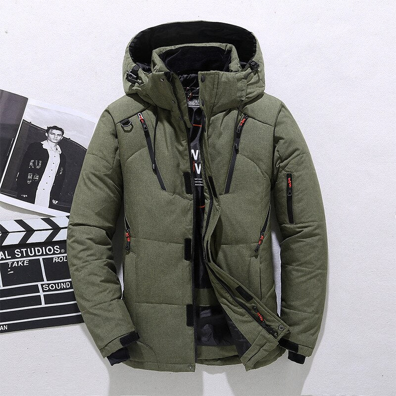 Wattierte Winterjacke Damen Kapuze Warm