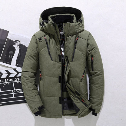 Wattierte Winterjacke Damen Kapuze Warm