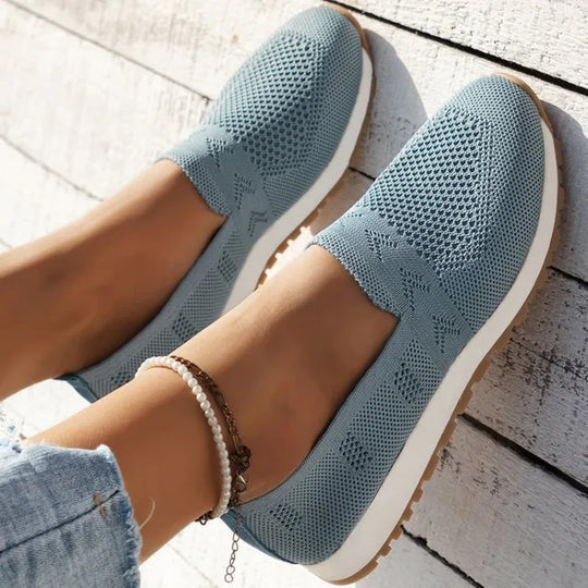 Natur Slipper Weich Stricken