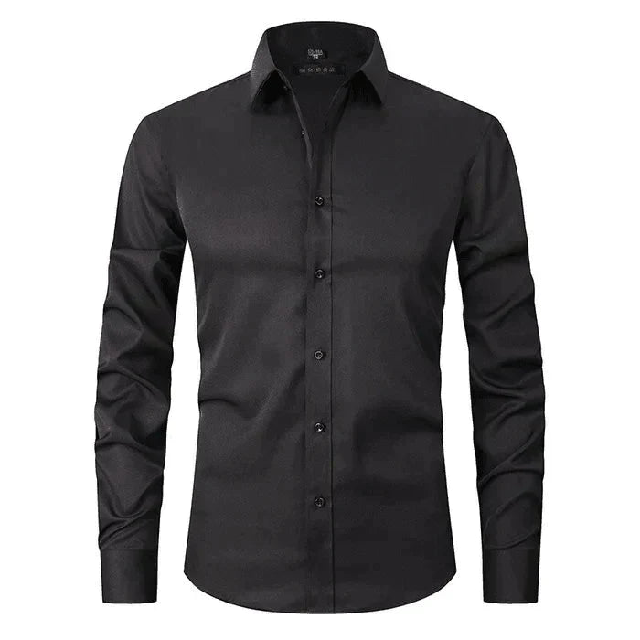 Herren Langarmhemd Slim Fit Modern Elegant
