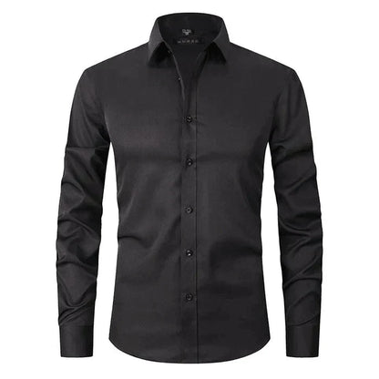 Herren Langarmhemd Slim Fit Modern Elegant