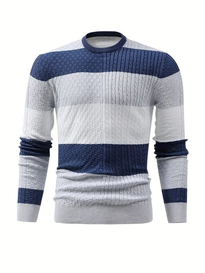 Männer Strickpulli Gestreift Modern - IdealeKleiden
