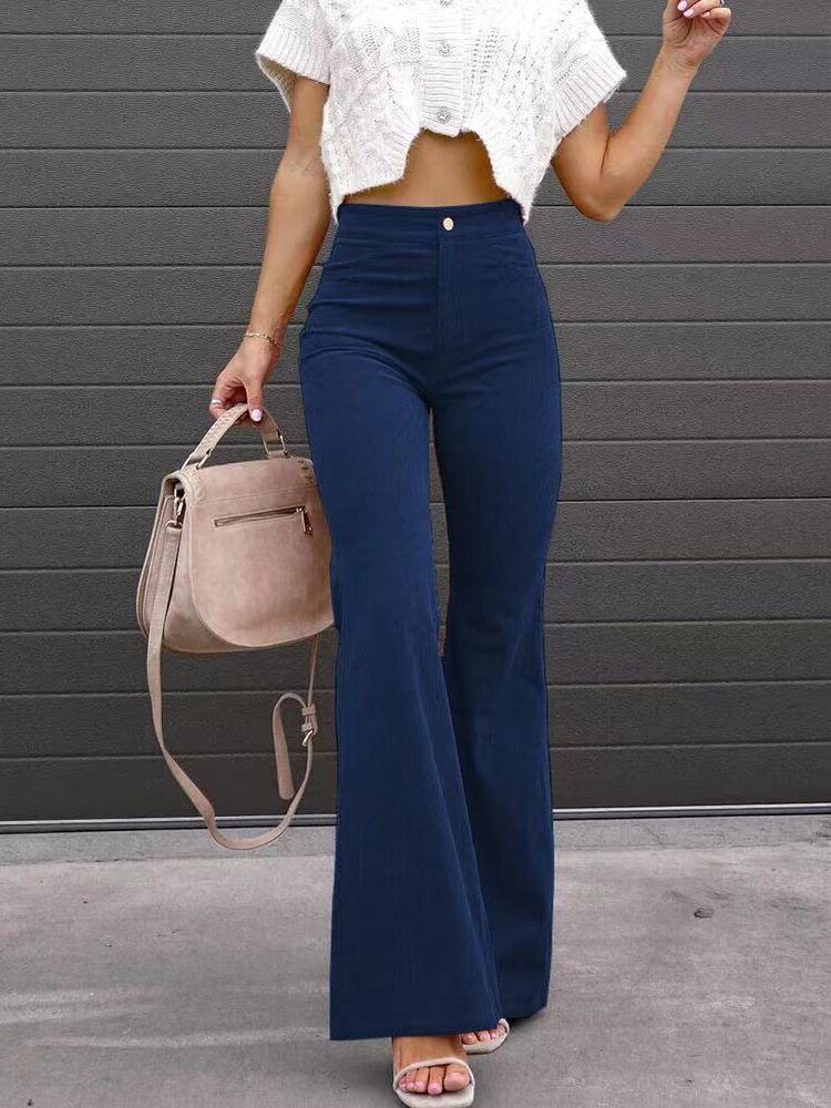 Damenhose Bootcut Komfort Hochwertig Bequem
